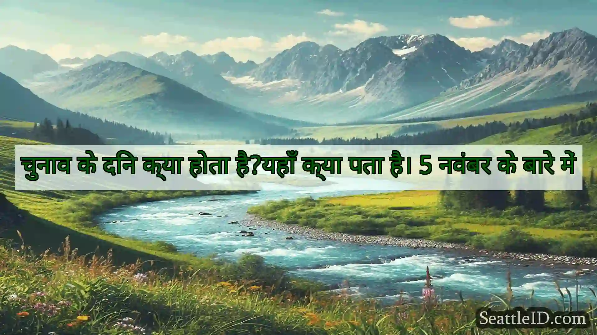 सिएटल समाचार चुनाव के दिन क्या होता है?यहाँ