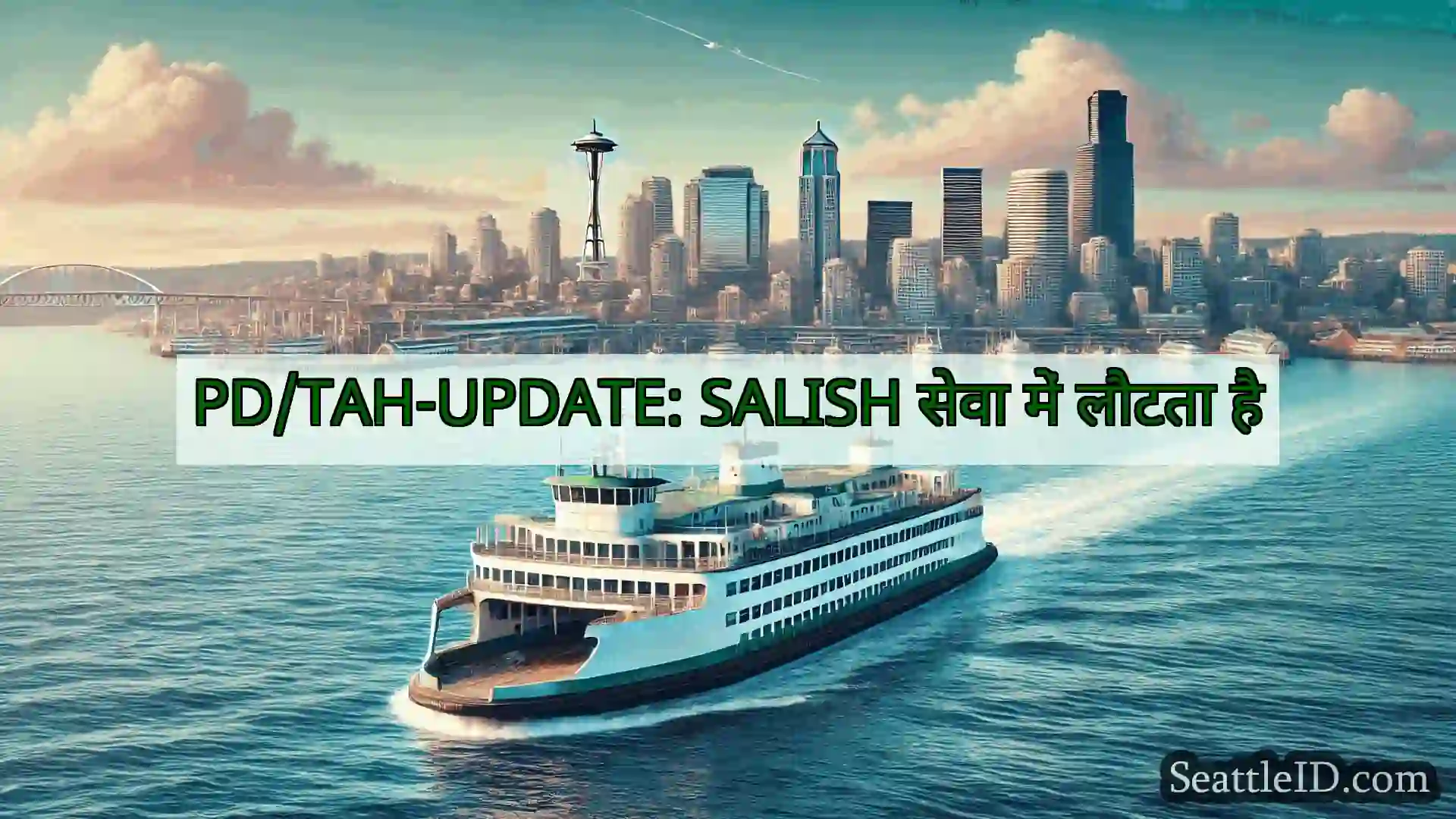 सिएटल फ़ेरी समाचार PD/TAH-UPDATE: SALISH सेवा में