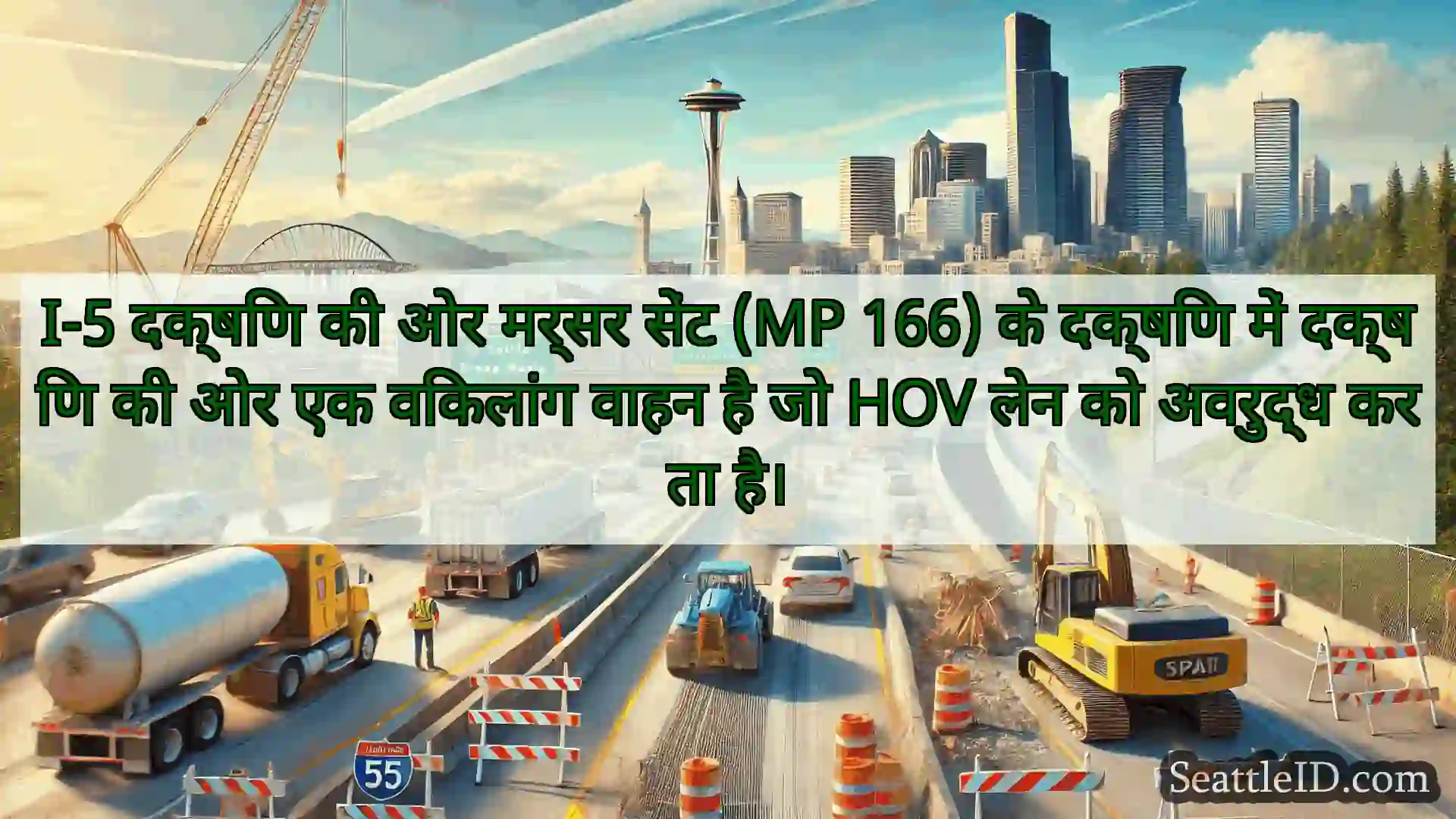 सिएटल परिवहन समाचार I-5 दक्षिण की ओर मर्सर सेंट (MP