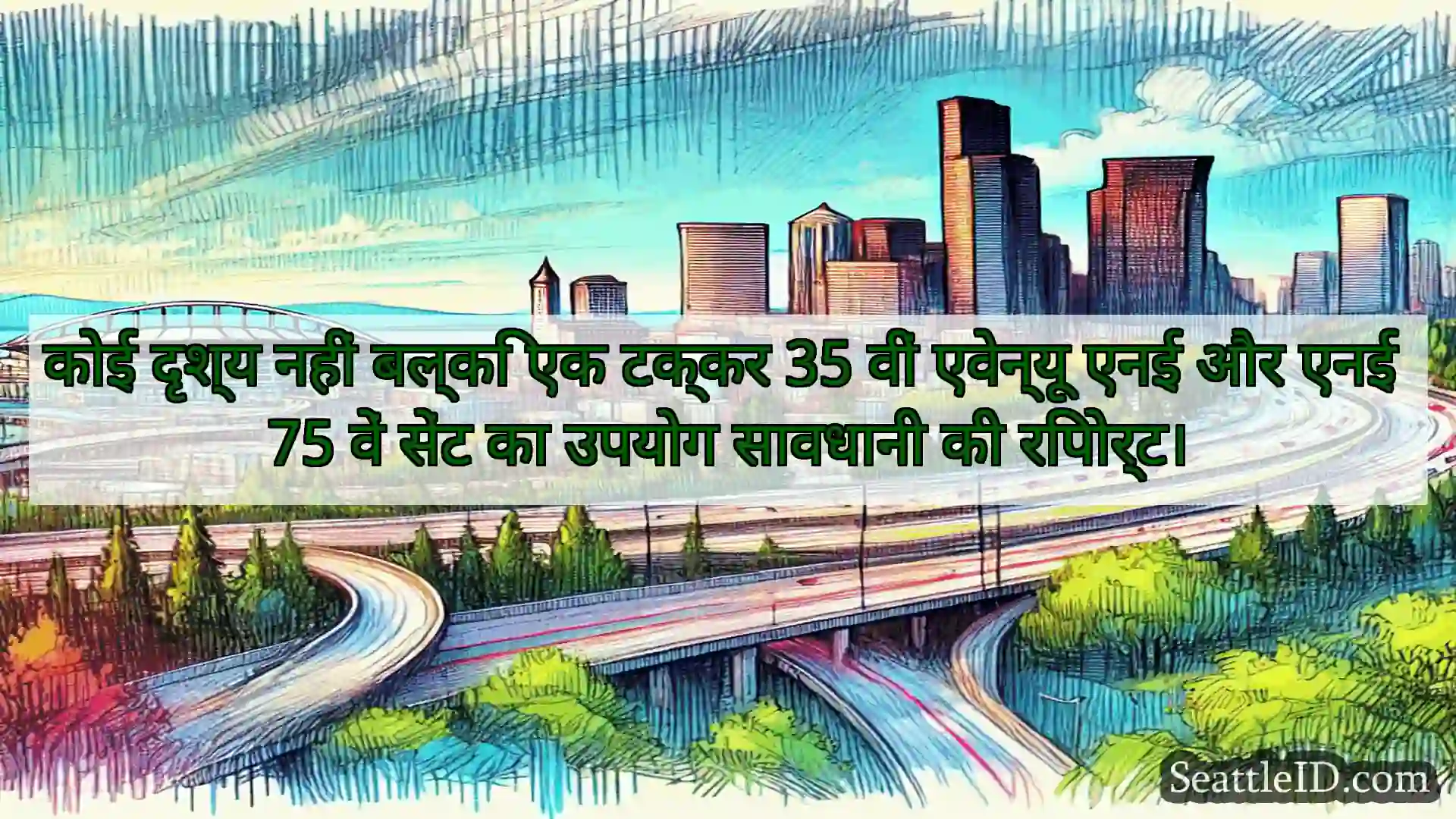 सिएटल परिवहन समाचार कोई दृश्य नहीं बल्कि एक टक्कर 35