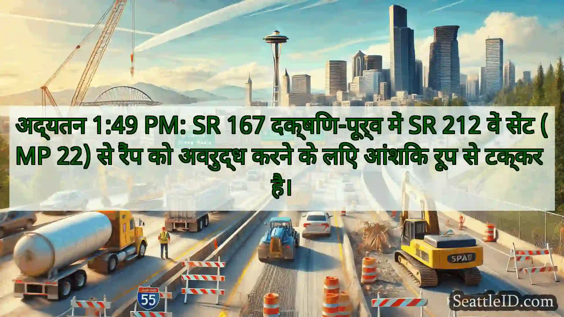 सिएटल परिवहन समाचार अद्यतन 1:49 PM: SR 167