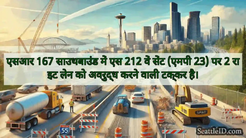 सिएटल परिवहन समाचार एसआर 167 साउथबाउंड में एस 212 वें