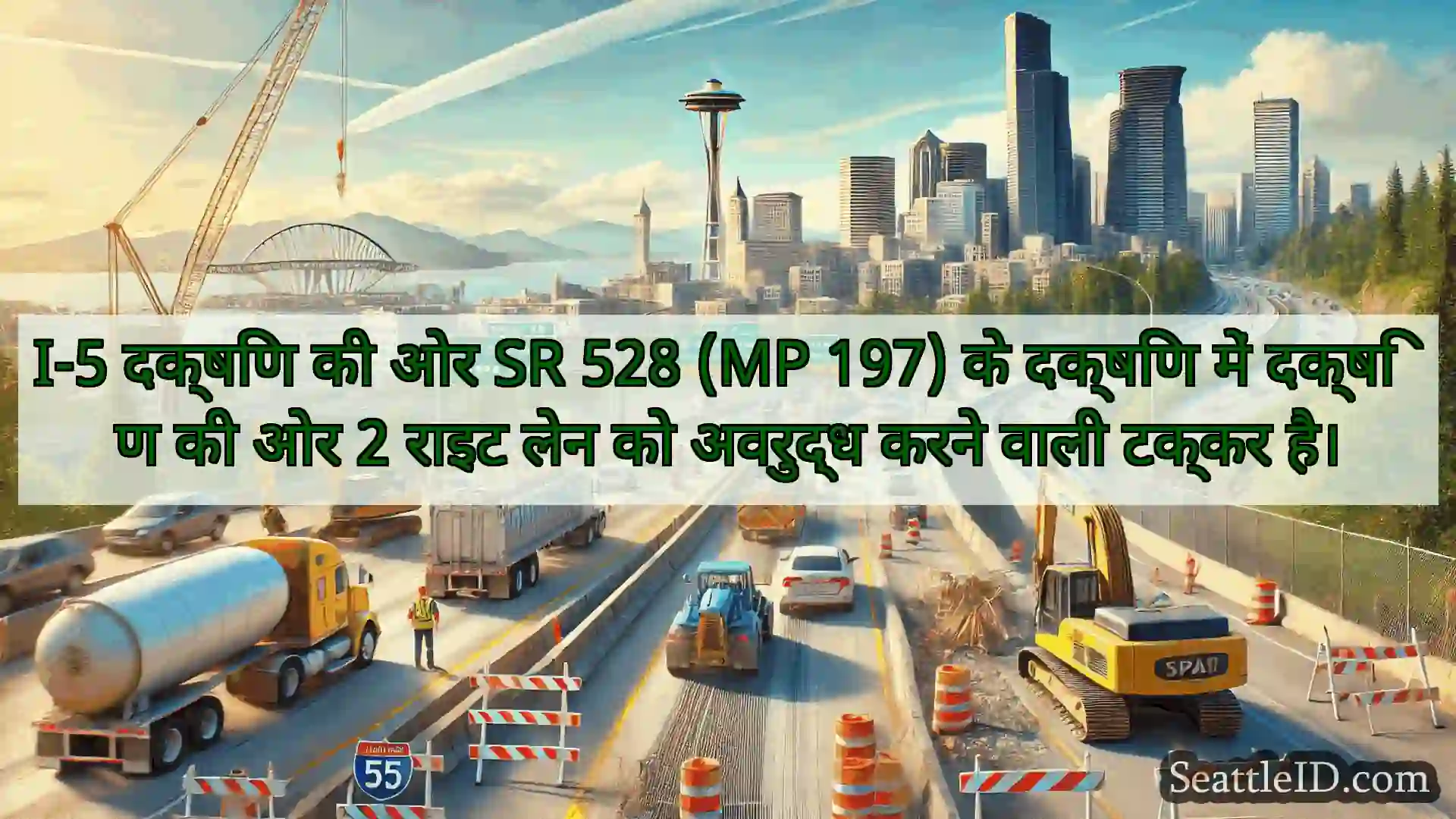 सिएटल परिवहन समाचार I-5 दक्षिण की ओर SR 528 (MP 197)