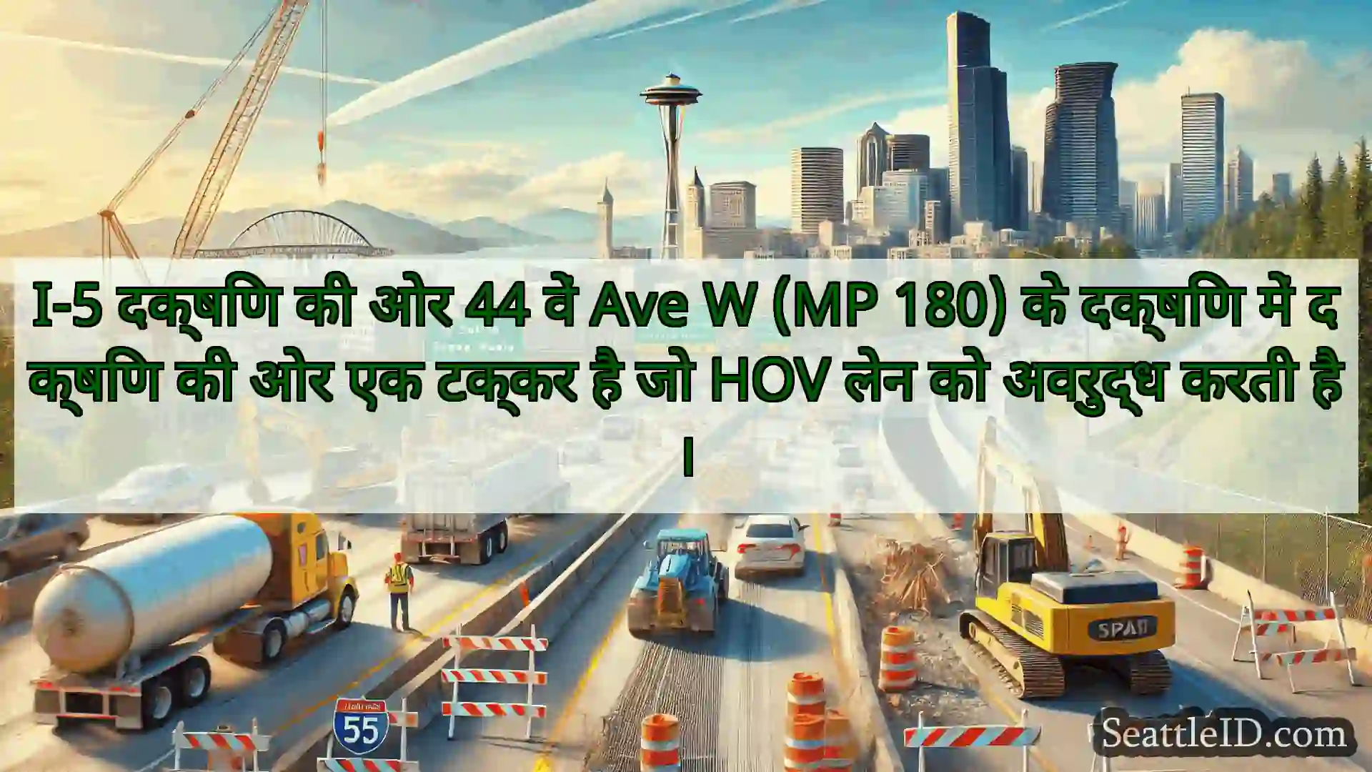 सिएटल परिवहन समाचार I-5 दक्षिण की ओर 44 वें Ave W (MP