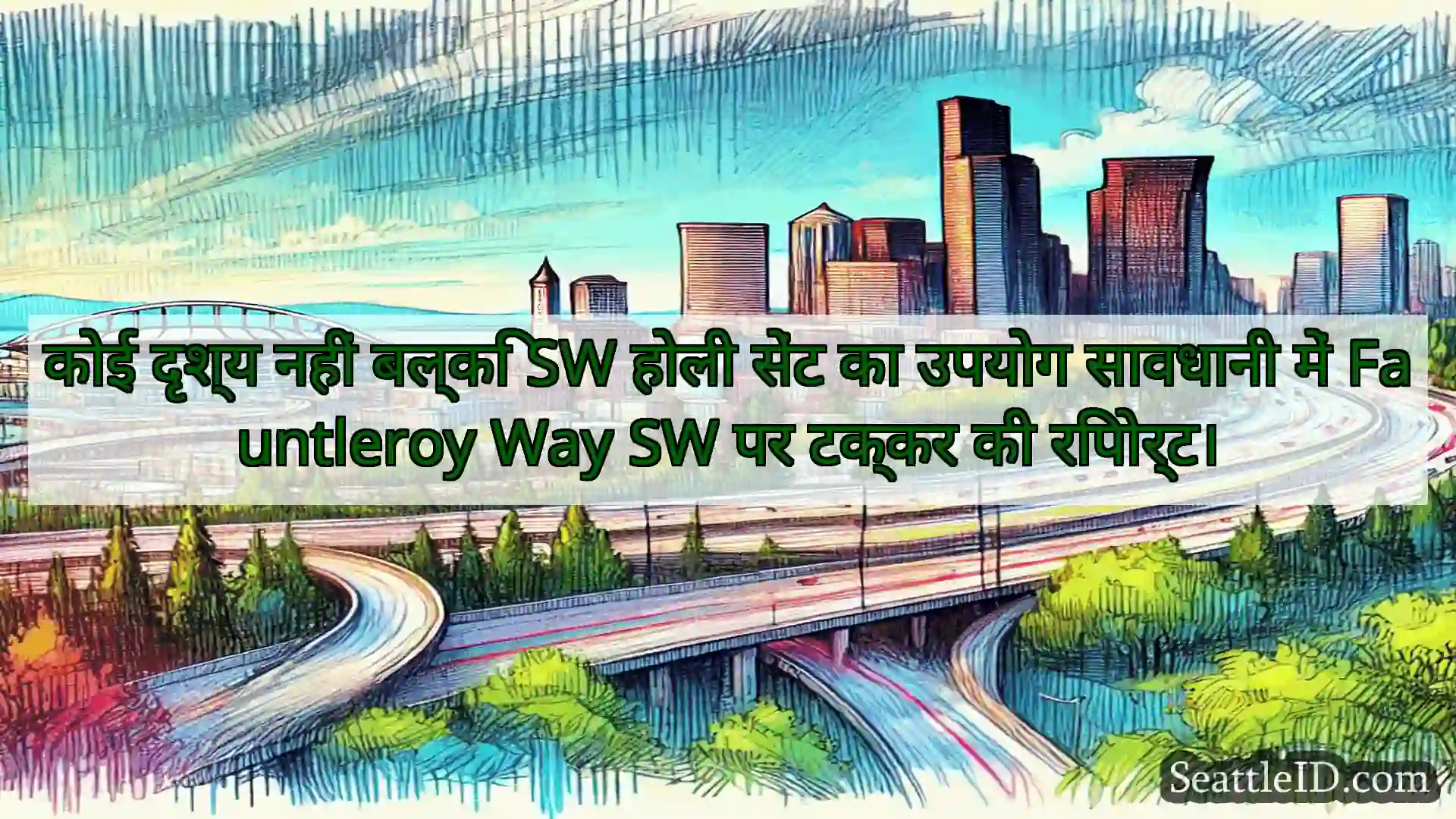 सिएटल परिवहन समाचार कोई दृश्य नहीं बल्कि SW होली सेंट