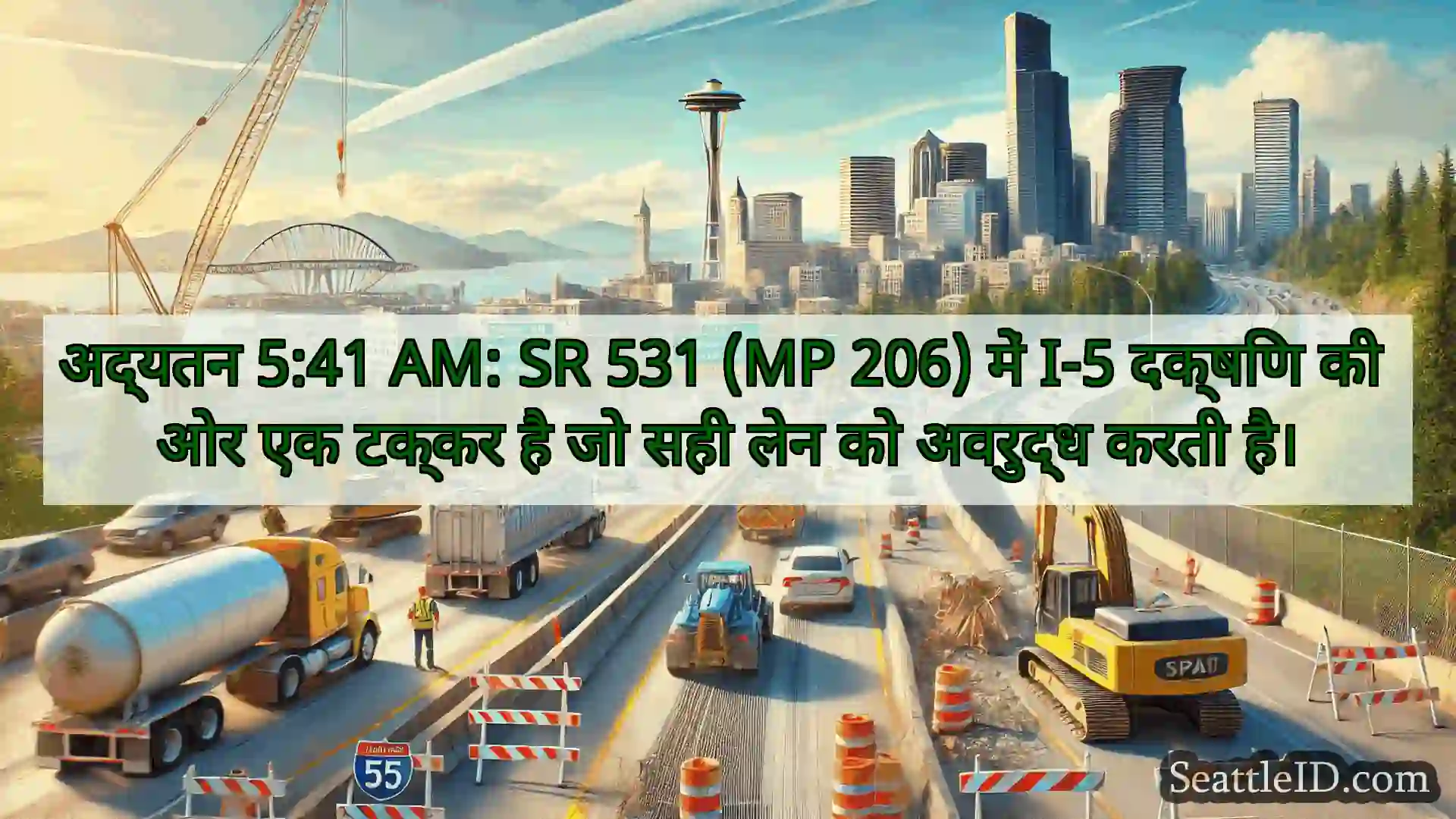 सिएटल परिवहन समाचार अद्यतन 5:41 AM: SR 531 (MP 206)