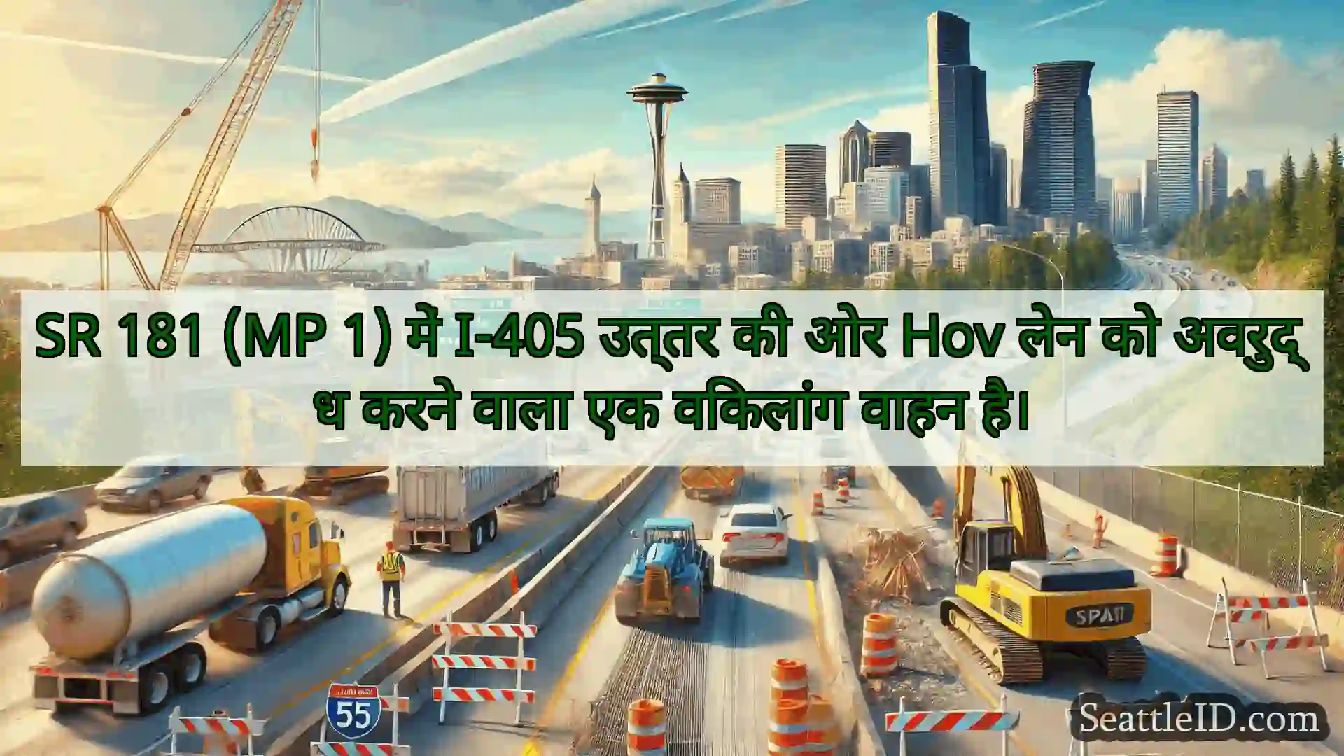 सिएटल परिवहन समाचार SR 181 (MP 1) में I-405 उत्तर की