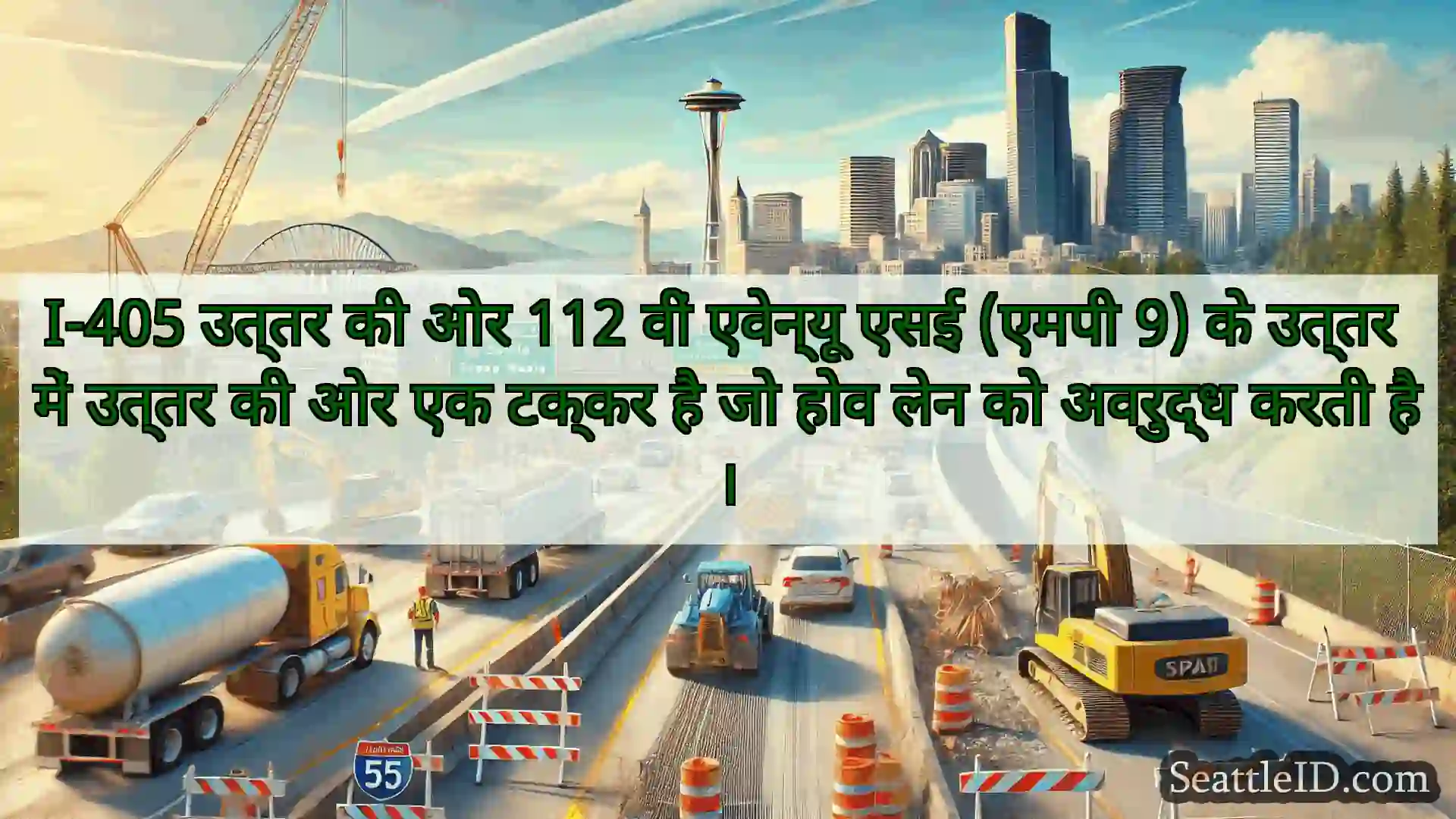 सिएटल परिवहन समाचार I-405 उत्तर की ओर 112 वीं एवेन्यू