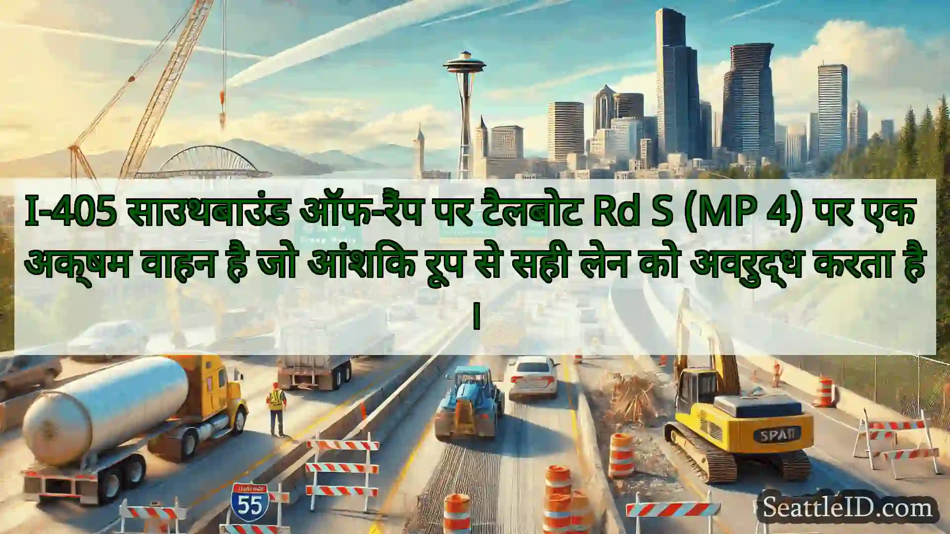 सिएटल परिवहन समाचार I-405 साउथबाउंड ऑफ-रैंप पर टैलबोट