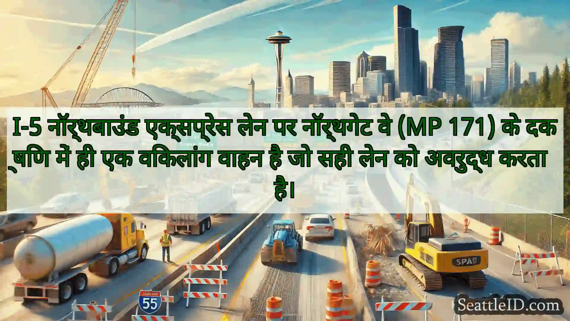सिएटल परिवहन समाचार I-5 नॉर्थबाउंड एक्सप्रेस लेन पर
