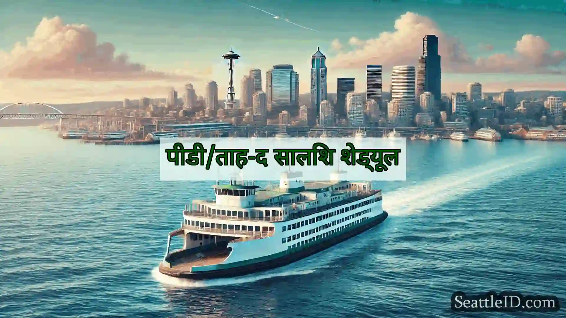 सिएटल फ़ेरी समाचार पीडी/ताह-द सालिश शेड्यूल
