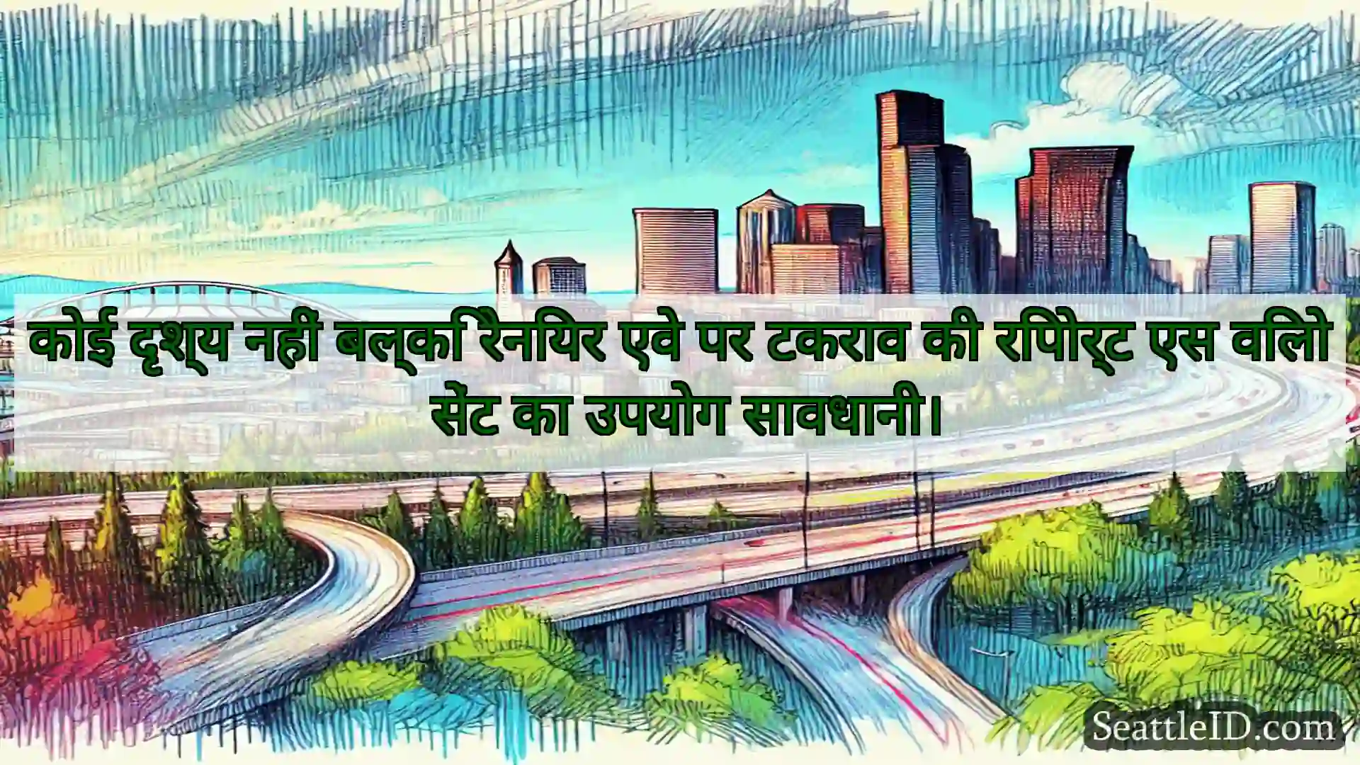 सिएटल परिवहन समाचार कोई दृश्य नहीं बल्कि रेनियर एवे पर