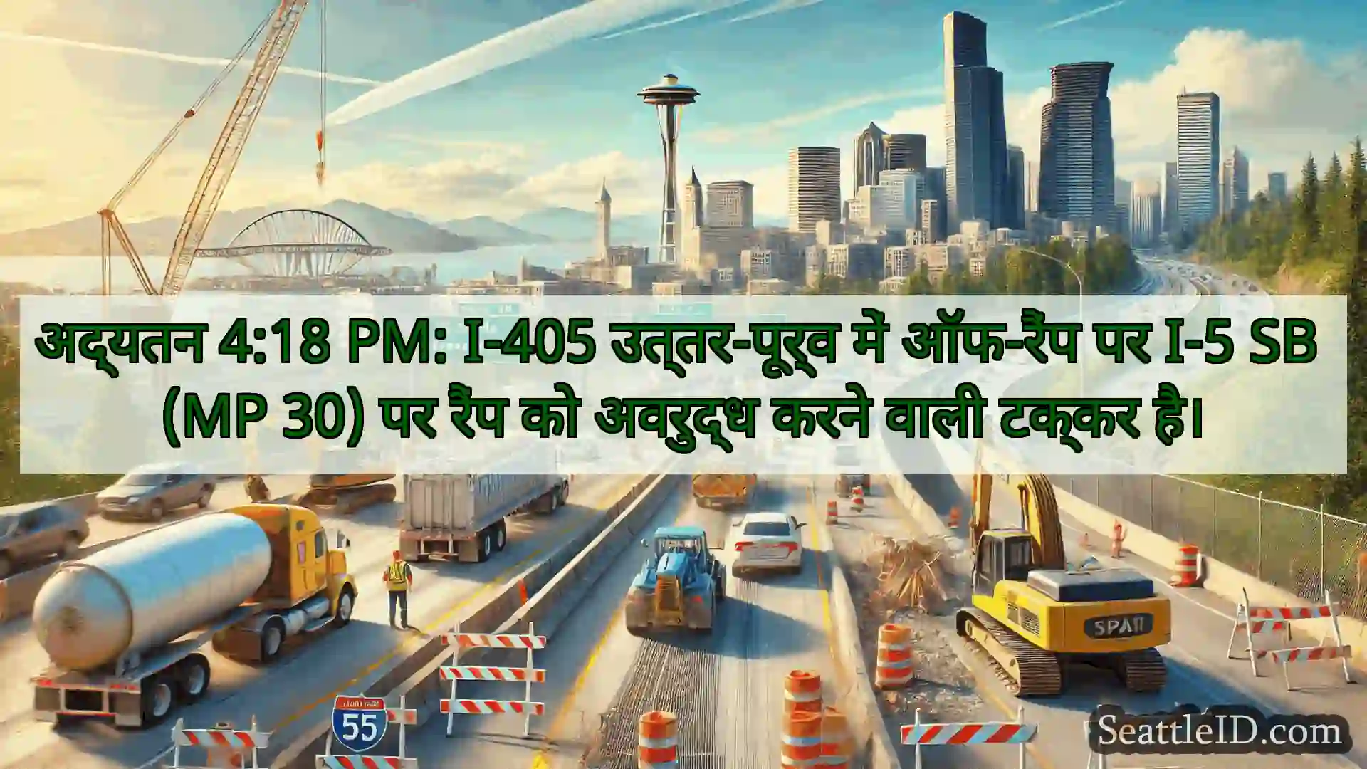 सिएटल परिवहन समाचार अद्यतन 4:18 PM: I-405 उत्तर-पूर्व