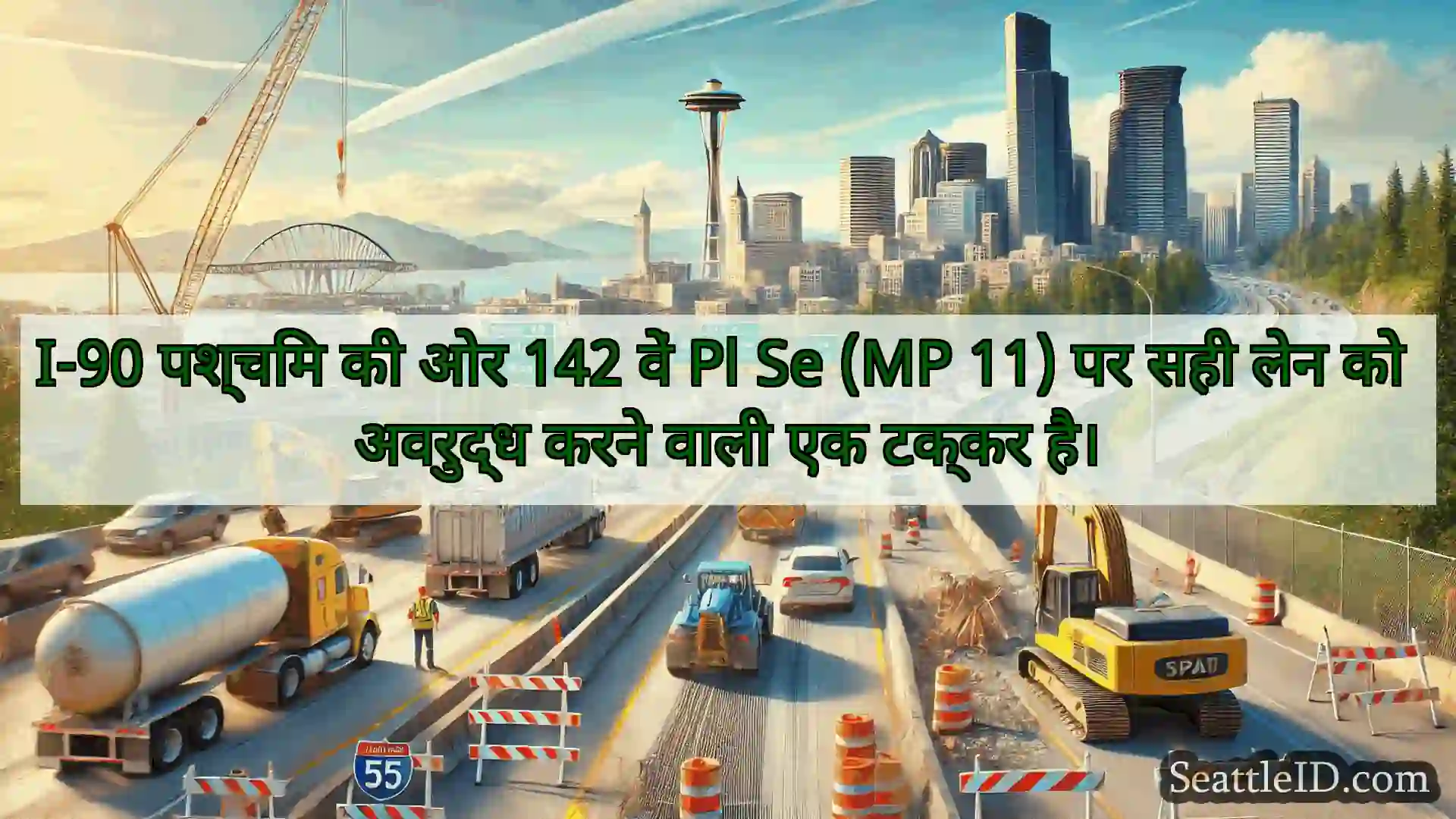 सिएटल परिवहन समाचार I-90 पश्चिम की ओर 142 वें Pl Se