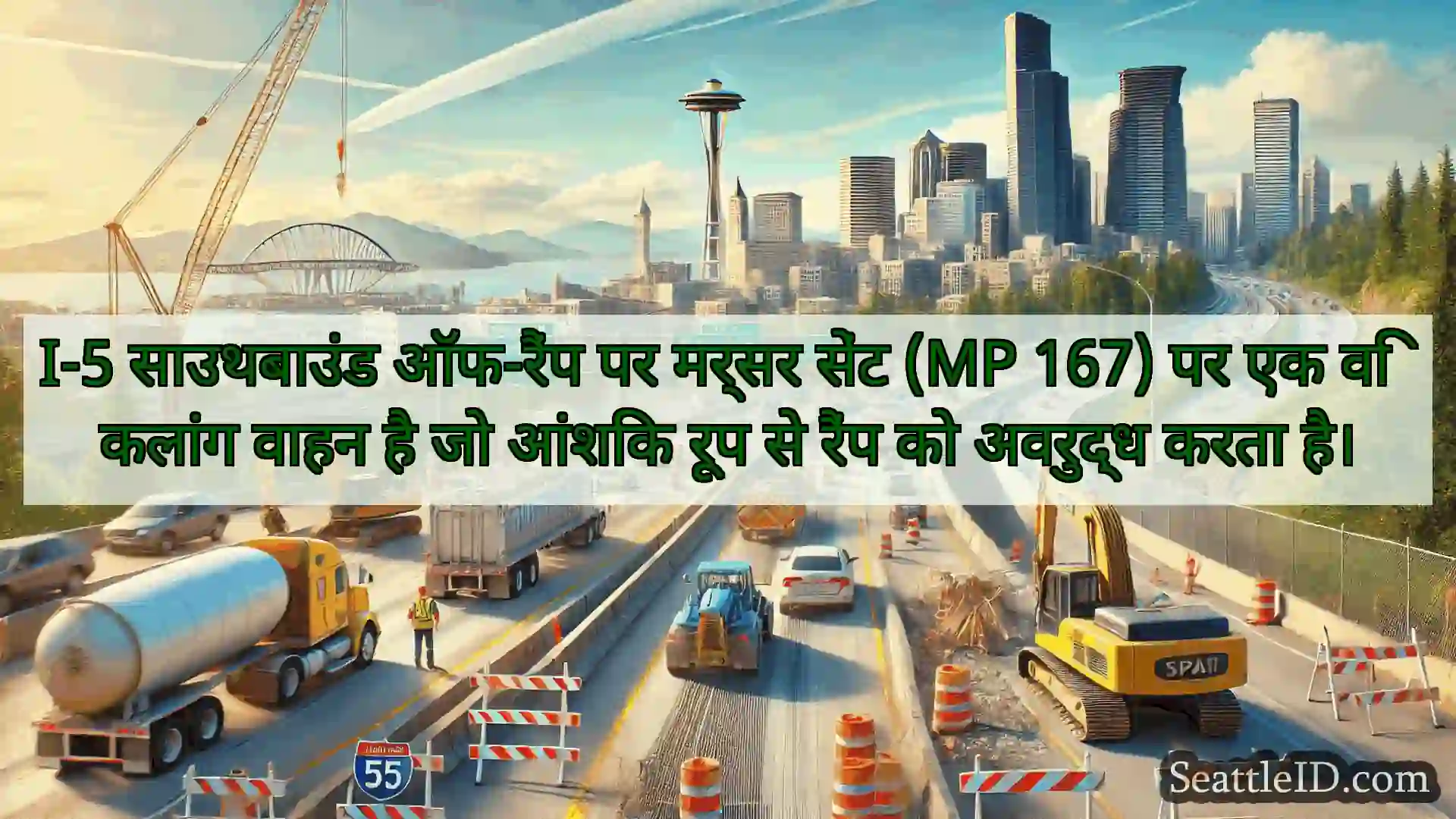 सिएटल परिवहन समाचार I-5 साउथबाउंड ऑफ-रैंप पर मर्सर