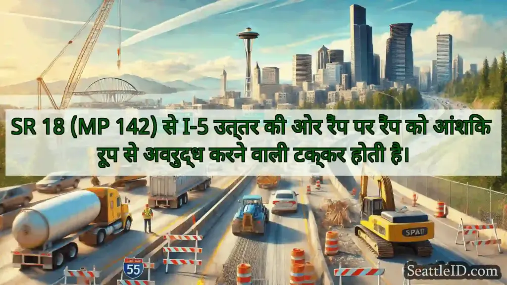 सिएटल परिवहन समाचार SR 18 (MP 142) से I-5 उत्तर की ओर