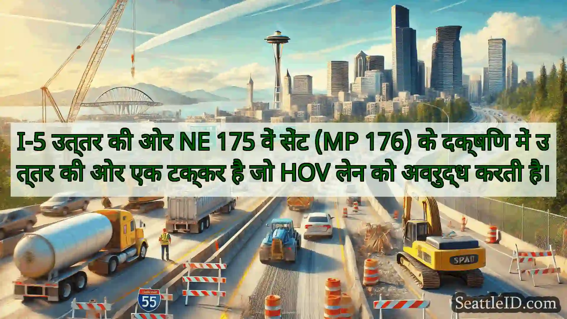 सिएटल परिवहन समाचार I-5 उत्तर की ओर NE 175 वें सेंट