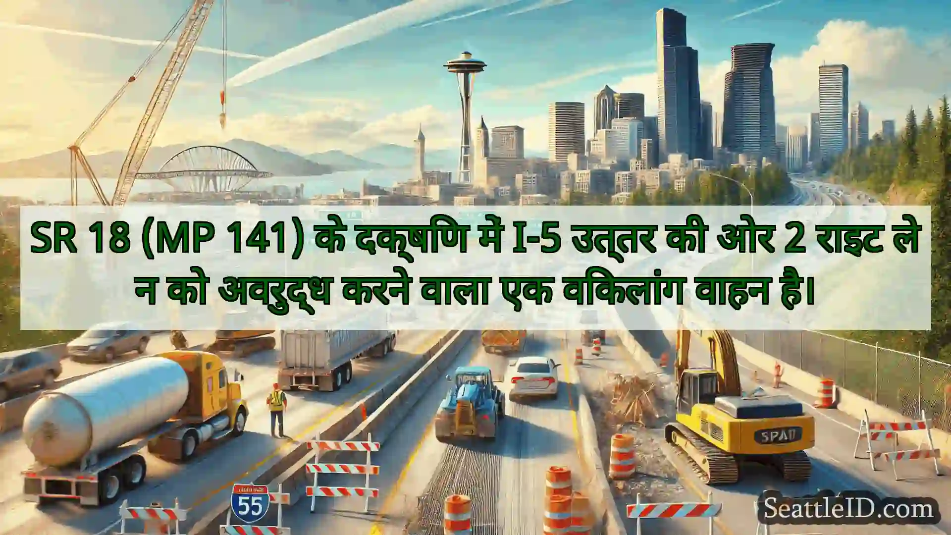 सिएटल परिवहन समाचार SR 18 (MP 141) के दक्षिण में I-5
