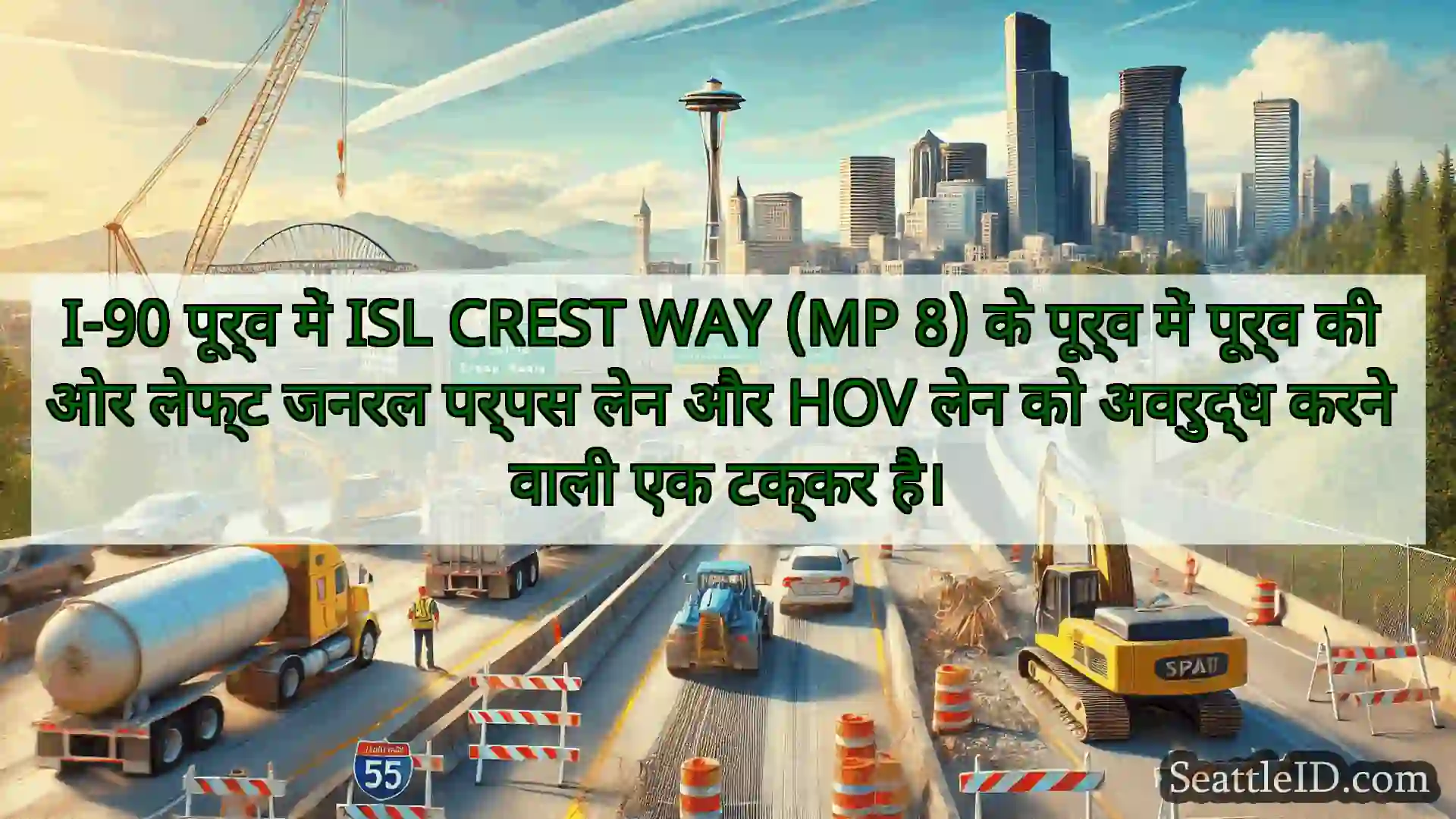 सिएटल परिवहन समाचार I-90 पूर्व में ISL CREST WAY (MP