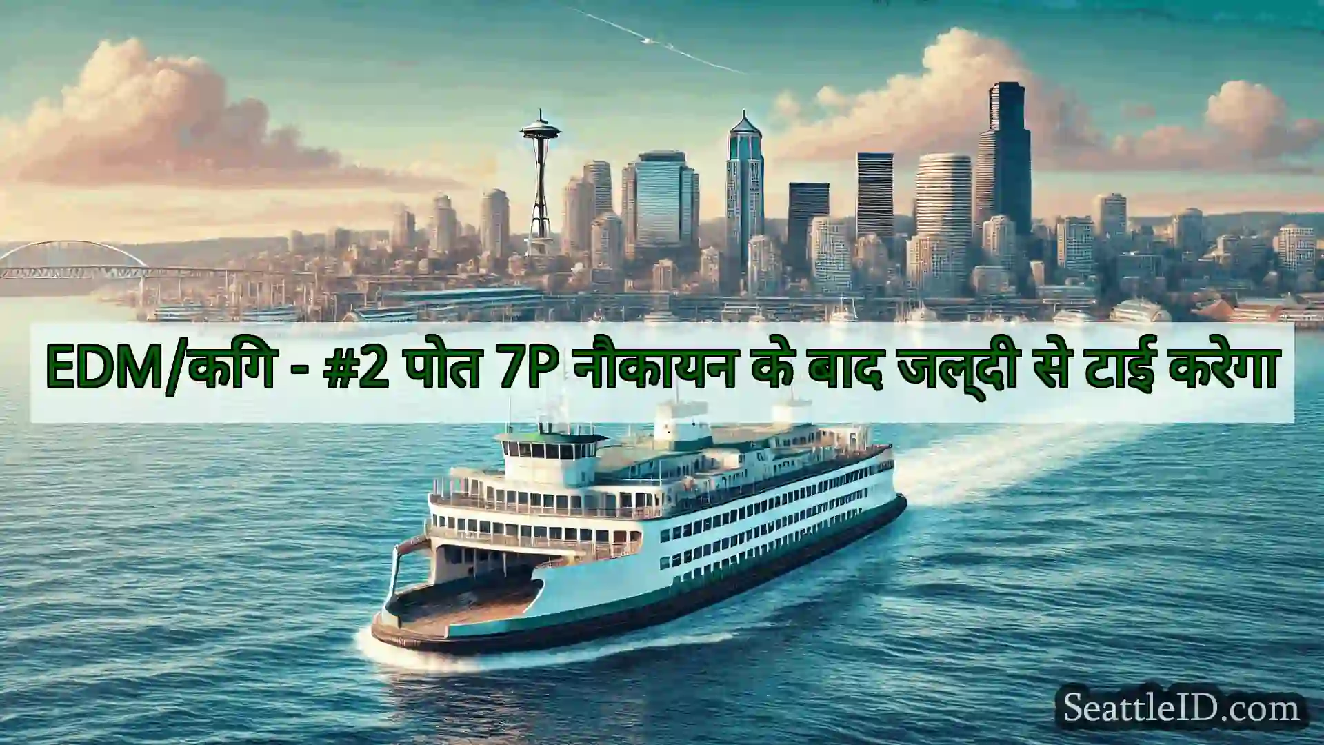 सिएटल फ़ेरी समाचार EDM/किंग - #2 पोत 7P नौकायन के बाद
