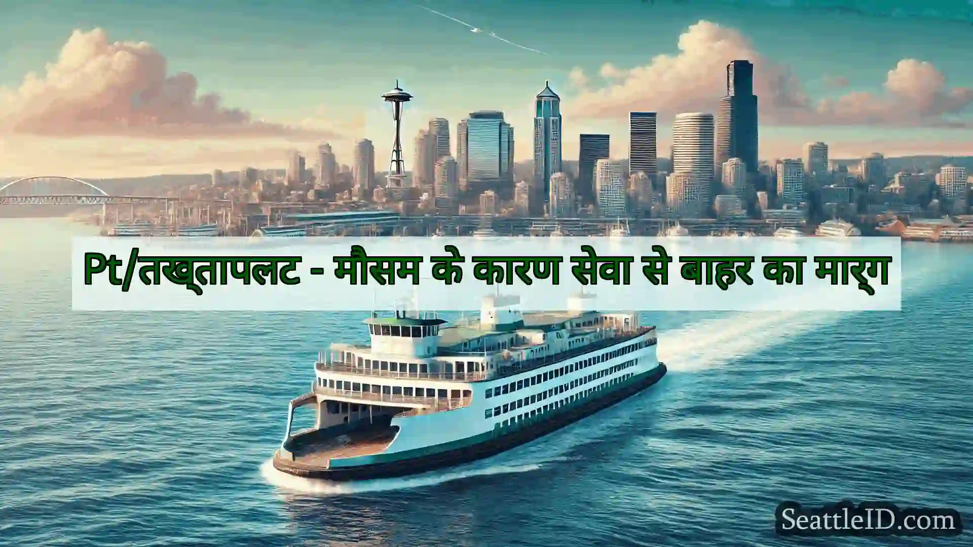 सिएटल फ़ेरी समाचार Pt/तख्तापलट - मौसम के कारण सेवा से