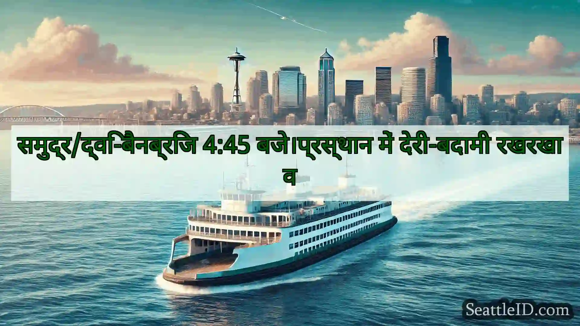 सिएटल फ़ेरी समाचार समुद्र/द्वि-बैनब्रिज 4:45