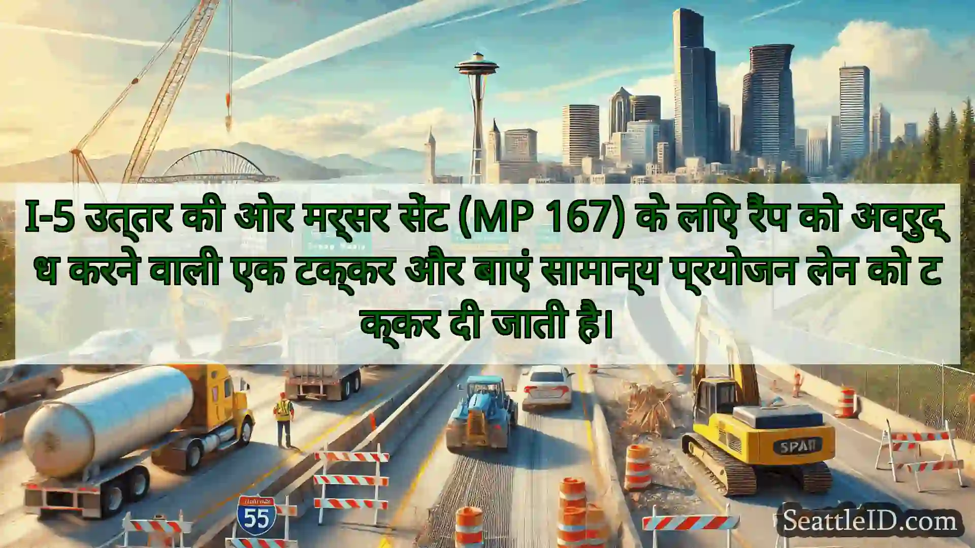 सिएटल परिवहन समाचार I-5 उत्तर की ओर मर्सर सेंट (MP