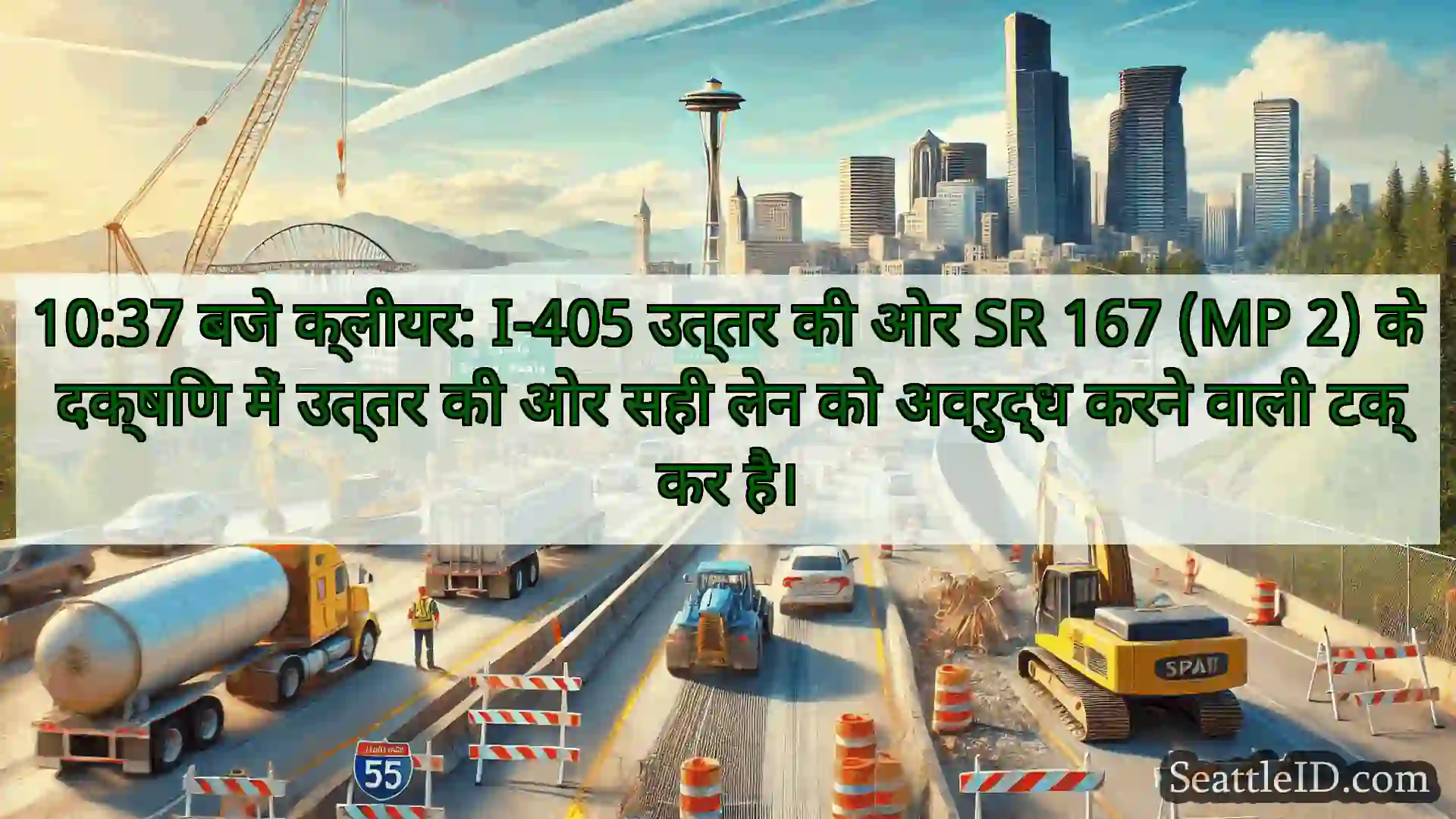 सिएटल परिवहन समाचार 10:37 बजे क्लीयर: I-405 उत्तर की