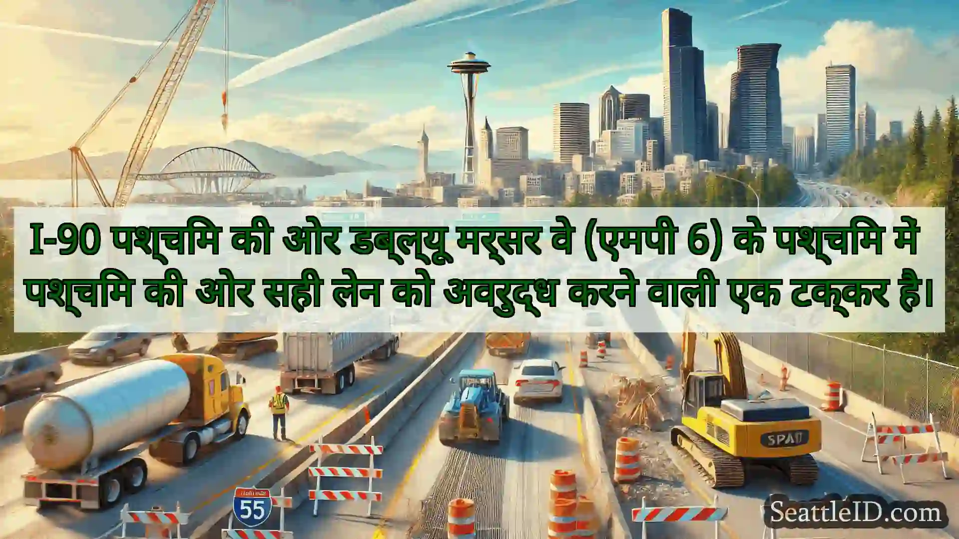 सिएटल परिवहन समाचार I-90 पश्चिम की ओर डब्ल्यू मर्सर वे