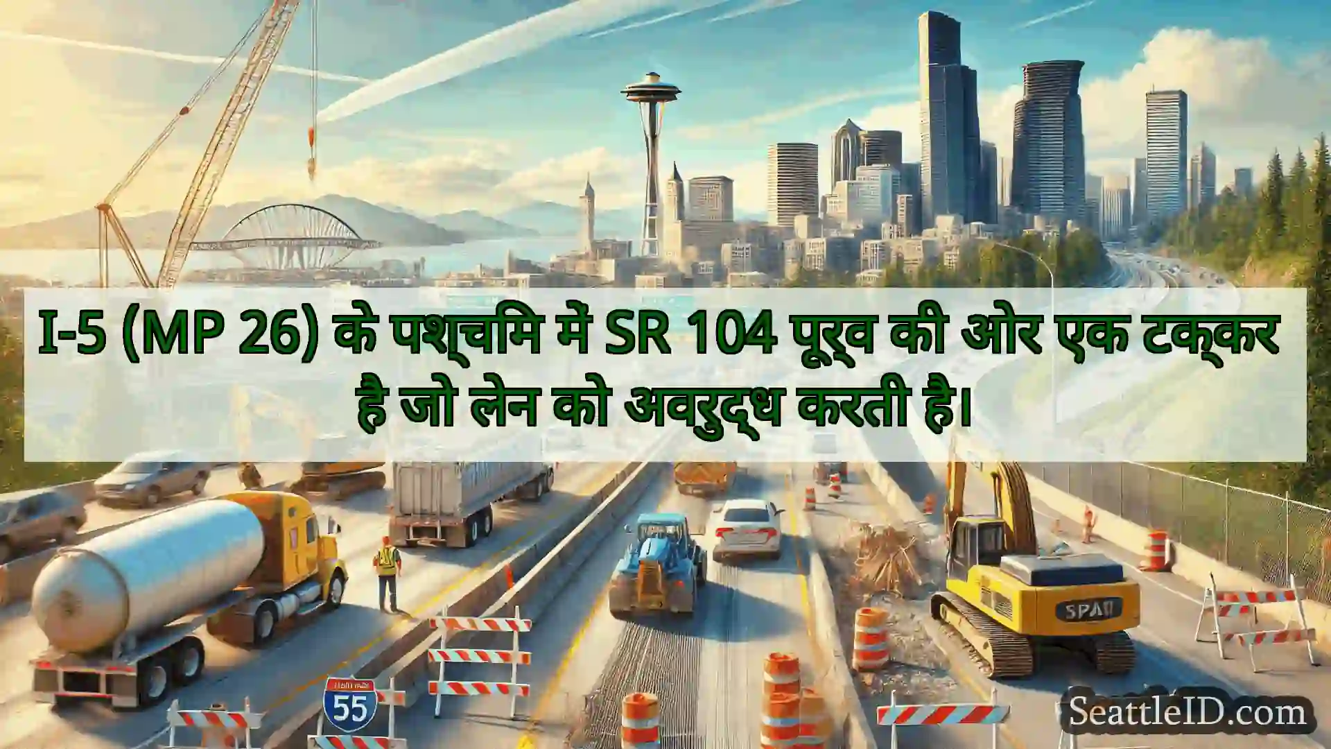 सिएटल परिवहन समाचार I-5 (MP 26) के पश्चिम में SR 104