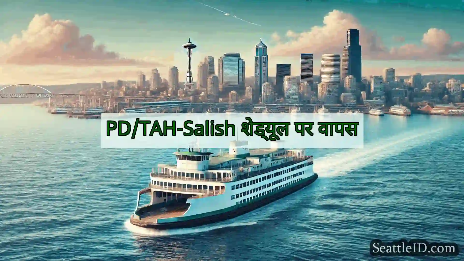 सिएटल फ़ेरी समाचार PD/TAH-Salish शेड्यूल पर वापस