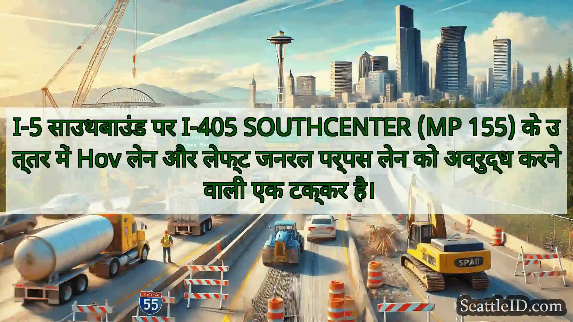 सिएटल परिवहन समाचार I-5 साउथबाउंड पर I-405 SOUTHCENTER