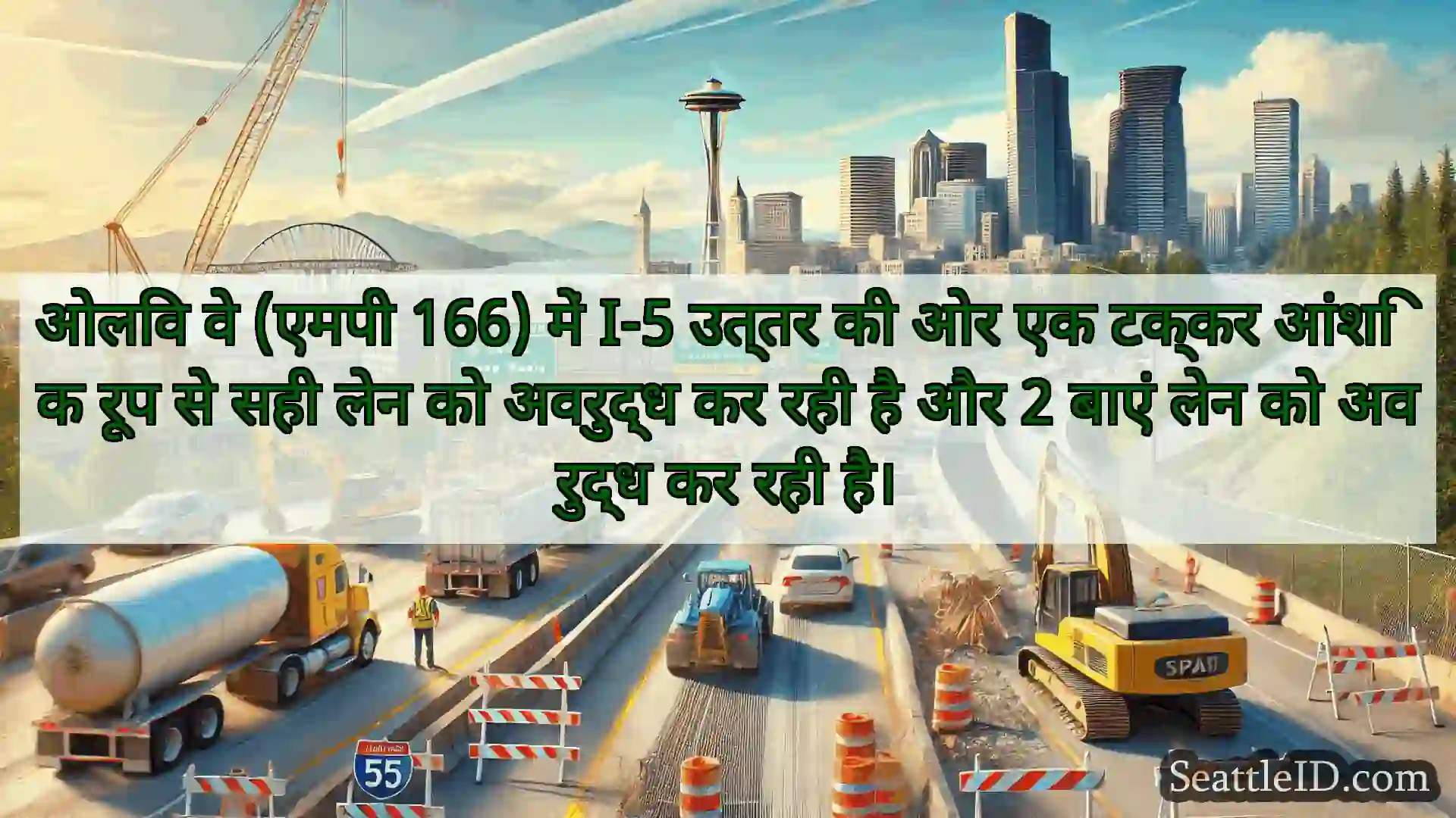 सिएटल परिवहन समाचार ओलिव वे (एमपी 166) में I-5 उत्तर