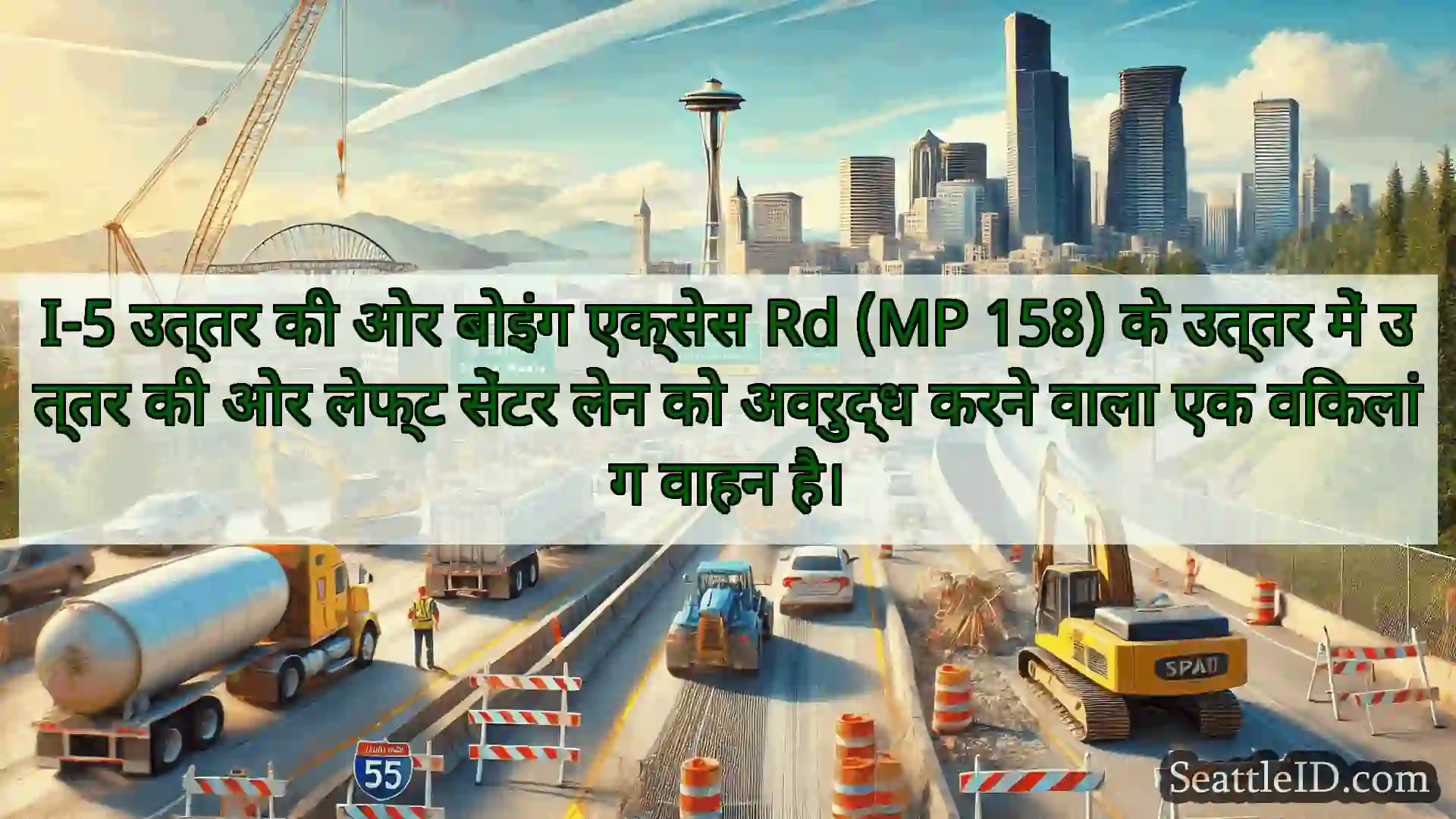 सिएटल परिवहन समाचार I-5 उत्तर की ओर बोइंग एक्सेस Rd