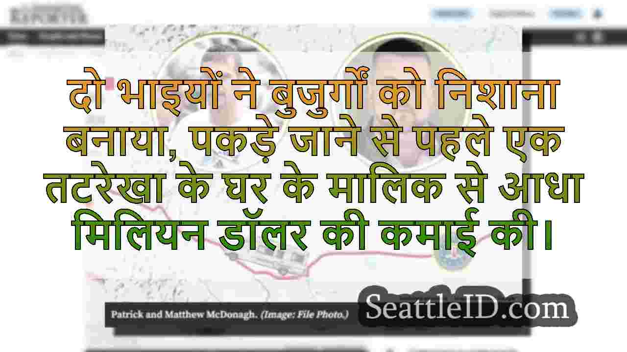 भाइयों को राष्ट्रव्यापी घोटाले में