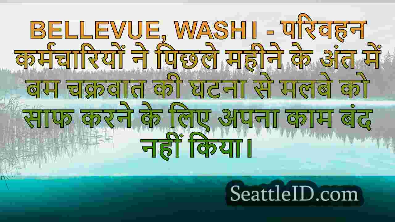 Bellevue, WA क्रू हॉलिडे वीकेंड पर बम