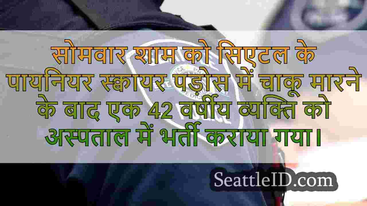 पायनियर स्क्वायर छुरा घोंपने के बाद