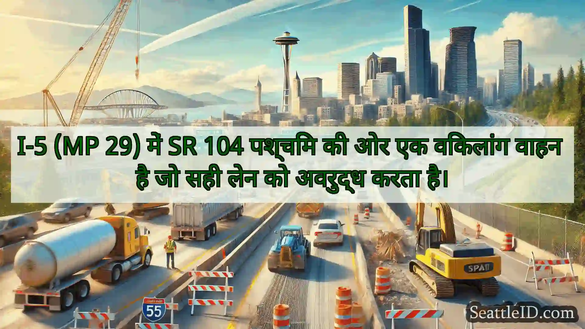 सिएटल परिवहन समाचार I-5 (MP 29) में SR 104 पश्चिम की