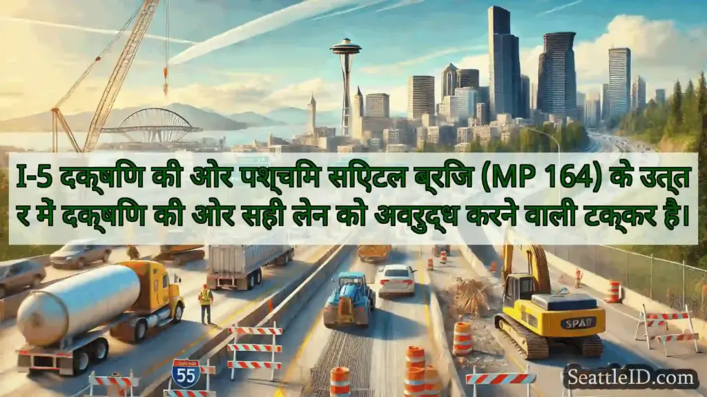 सिएटल परिवहन समाचार I-5 दक्षिण की ओर पश्चिम सिएटल