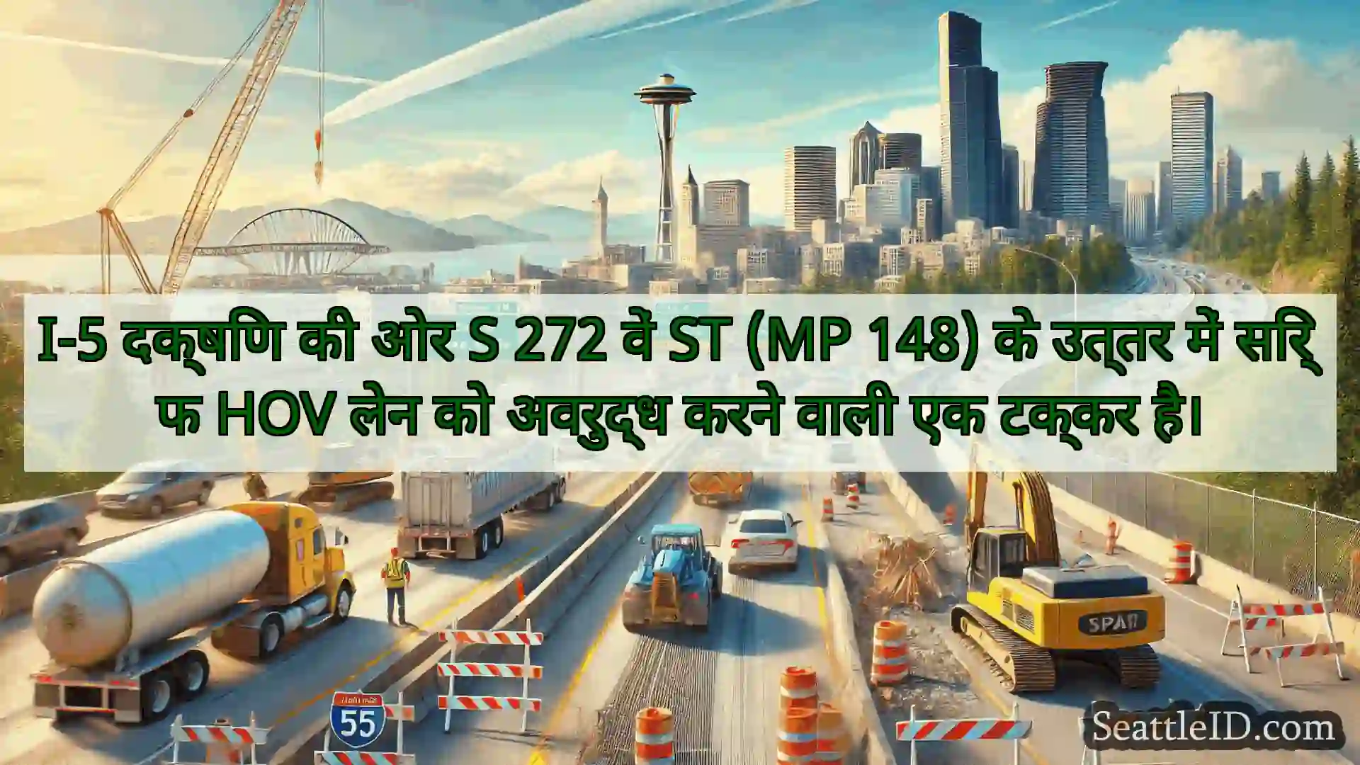 सिएटल परिवहन समाचार I-5 दक्षिण की ओर S 272 वें ST (MP