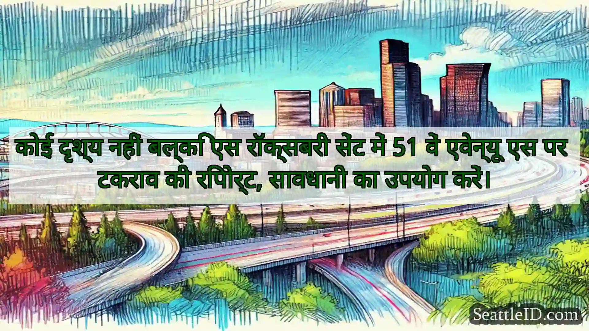 सिएटल परिवहन समाचार कोई दृश्य नहीं बल्कि एस रॉक्सबरी