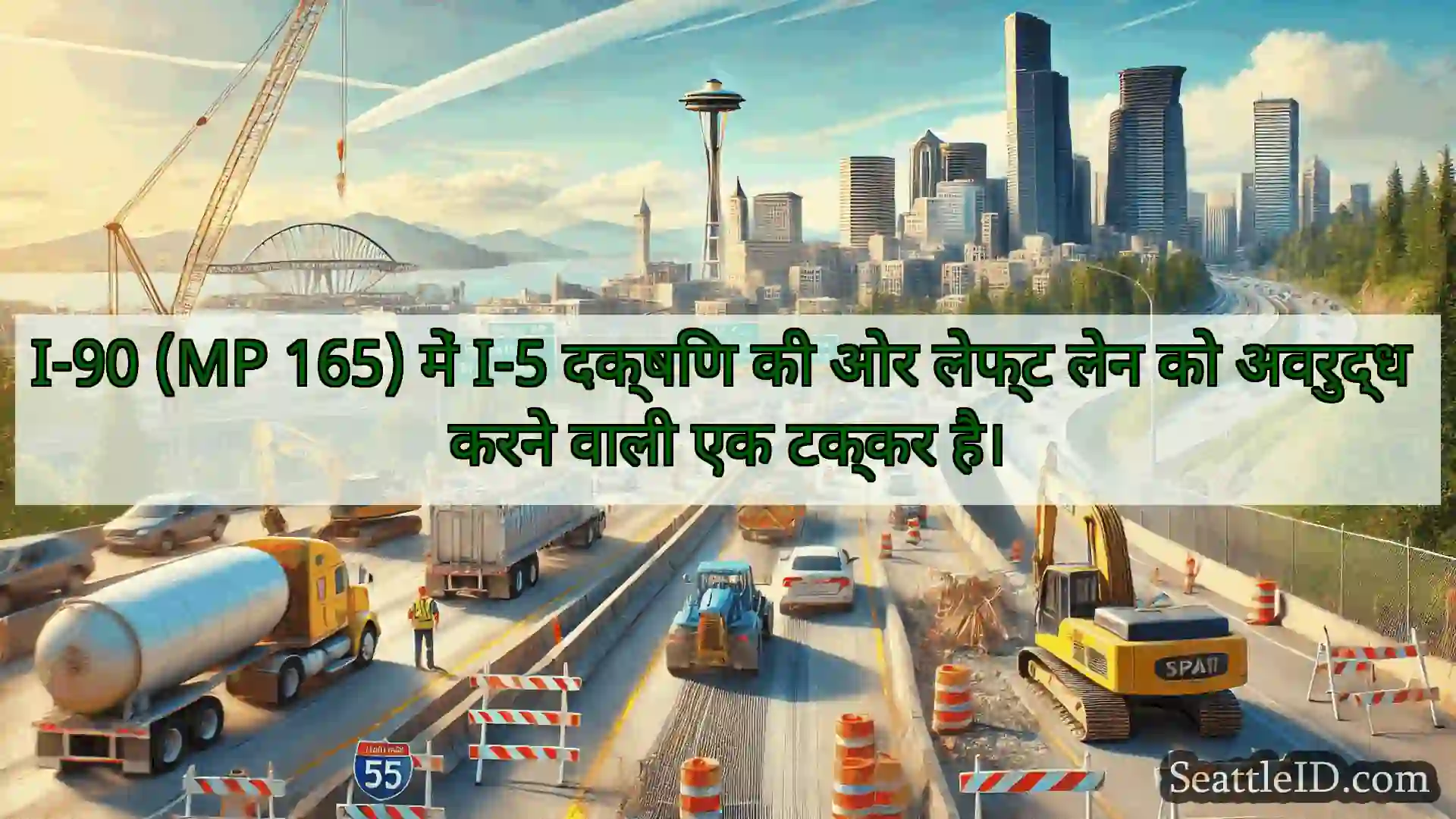 सिएटल परिवहन समाचार I-90 (MP 165) में I-5 दक्षिण की ओर