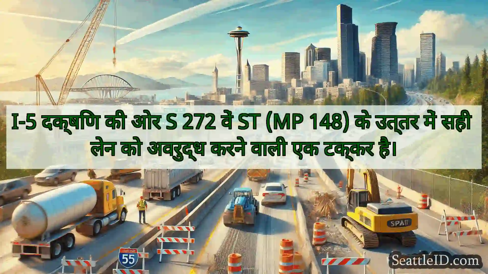सिएटल परिवहन समाचार I-5 दक्षिण की ओर S 272 वें ST (MP