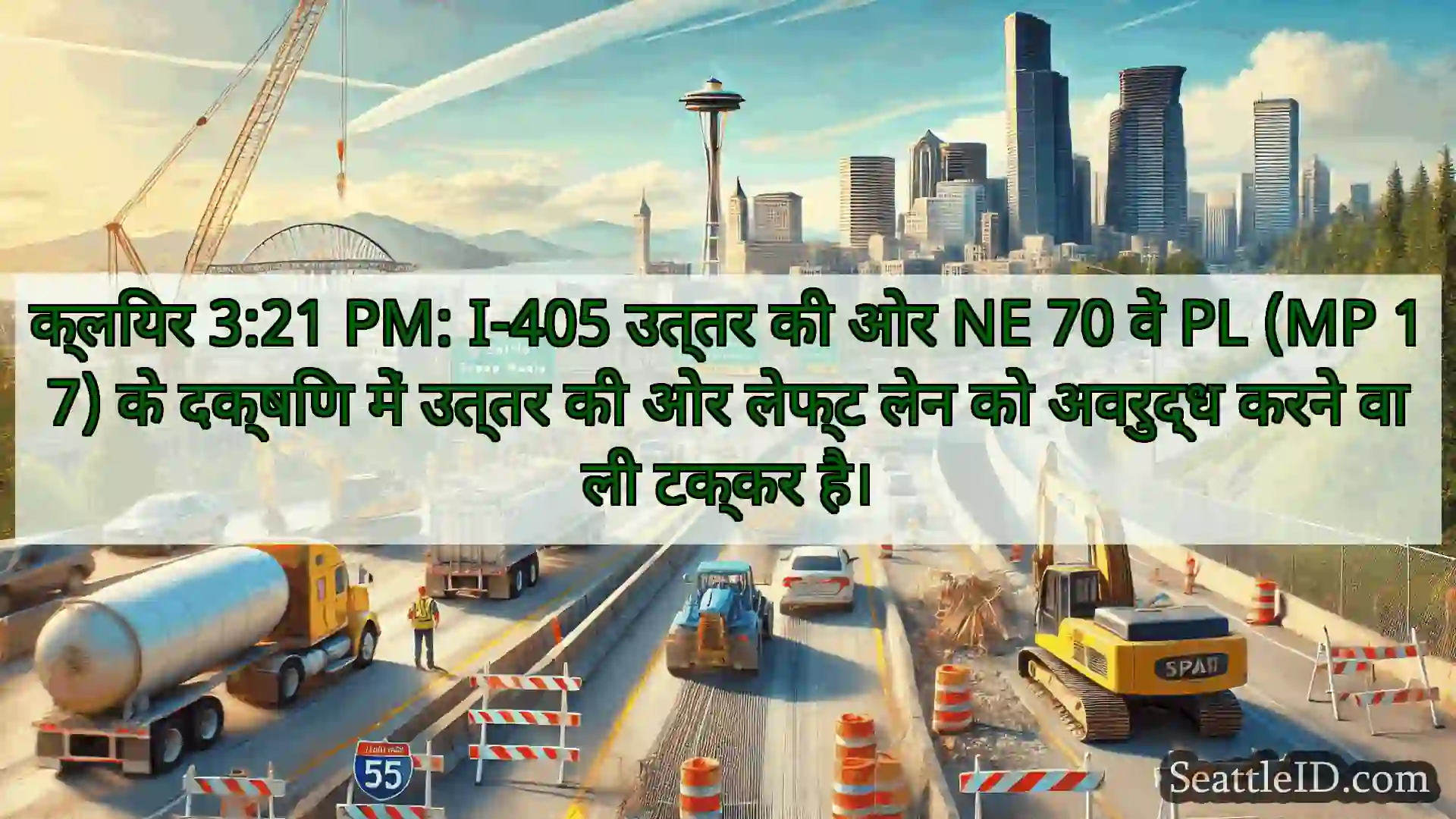 सिएटल परिवहन समाचार क्लियर 3:21 PM: I-405 उत्तर की ओर
