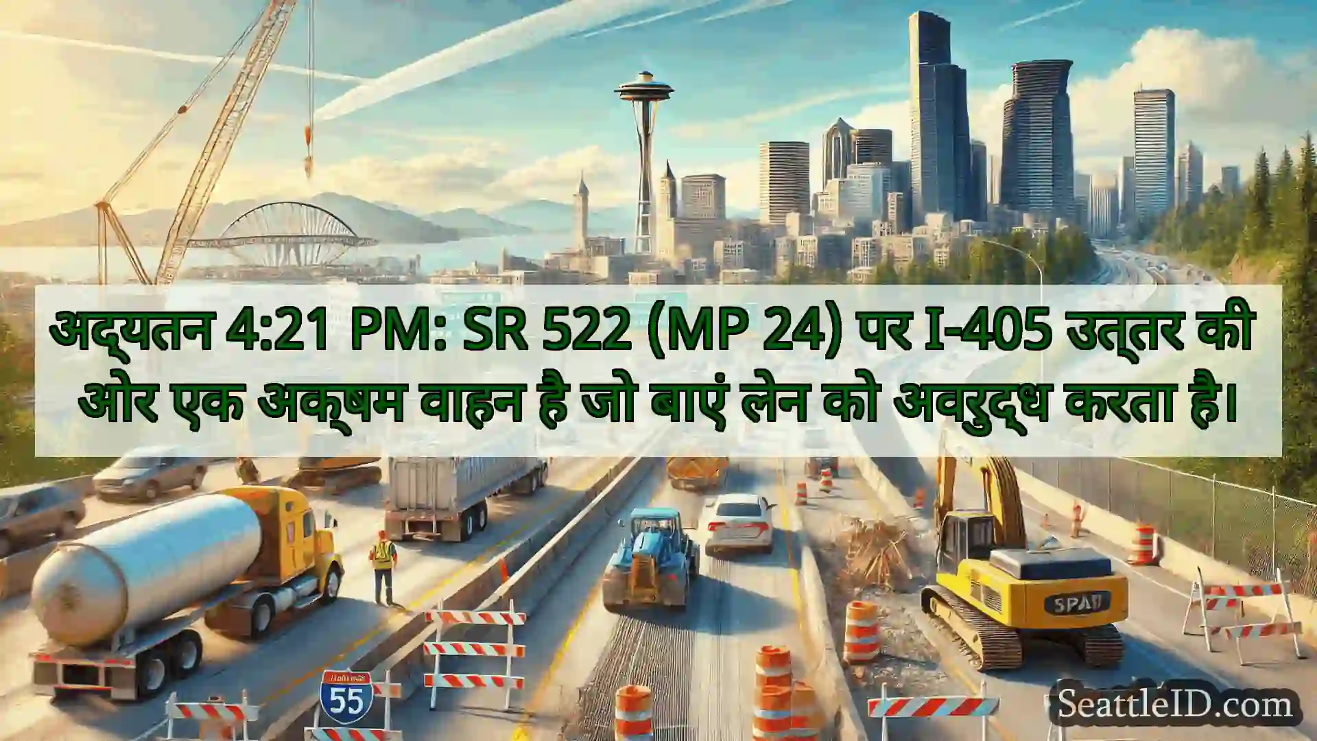 सिएटल परिवहन समाचार अद्यतन 4:21 PM: SR 522 (MP 24) पर
