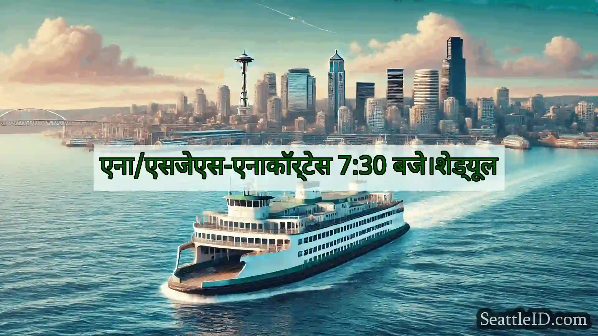 सिएटल फ़ेरी समाचार एना/एसजेएस-एनाकॉर्टेस 7:30