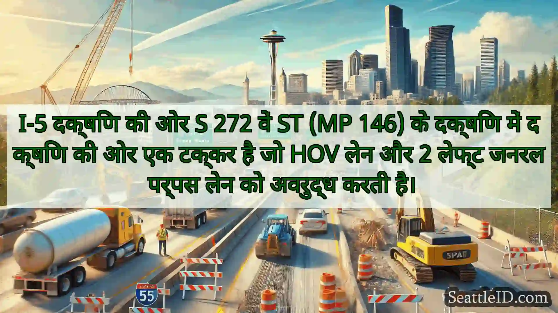 सिएटल परिवहन समाचार I-5 दक्षिण की ओर S 272 वें ST (MP