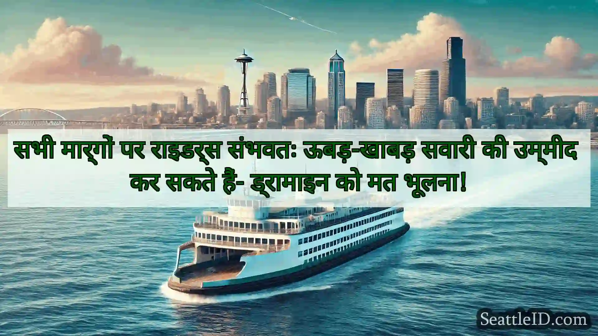 सिएटल फ़ेरी समाचार सभी मार्गों पर राइडर्स संभवतः