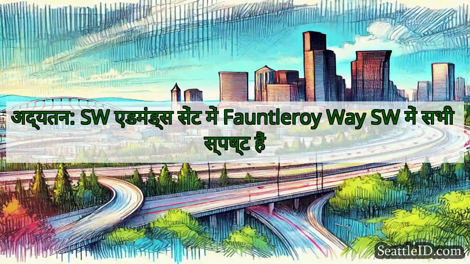 सिएटल परिवहन समाचार अद्यतन: SW एडमंड्स सेंट में