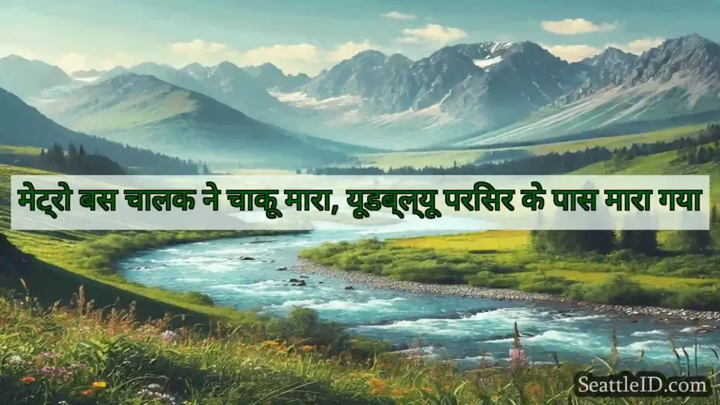 सिएटल समाचार मेट्रो बस चालक ने चाकू मारा,